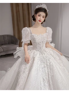 bridal wedding dress，tulle wedding dress，embroidered wedding dress，wedding skirts for bride，wedding dresses for bride 2024