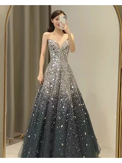 dresses for women 2024 elegant，prom dresses with slit，one shoulder prom dresses，long elegant evening dresses